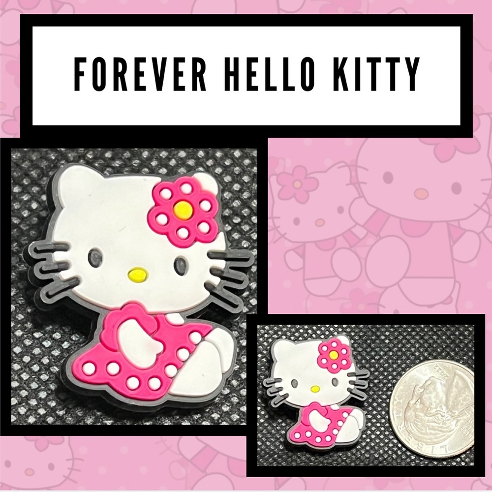 NEW: 1 HELLO KITTY Shoe Charm: 1 Charm$12.00 or 3 $15.00 (bundle your 3)